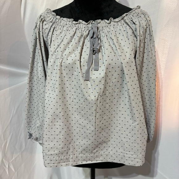 Victoria’s Secret PJ Loungewear Set Gray Swiss Dot Size S - Picture 6 of 15